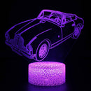 Luminária Carros em LED 3D - 16 Cores RGB com Controle Remoto