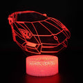Luminária Carros em LED 3D - 16 Cores RGB com Controle Remoto