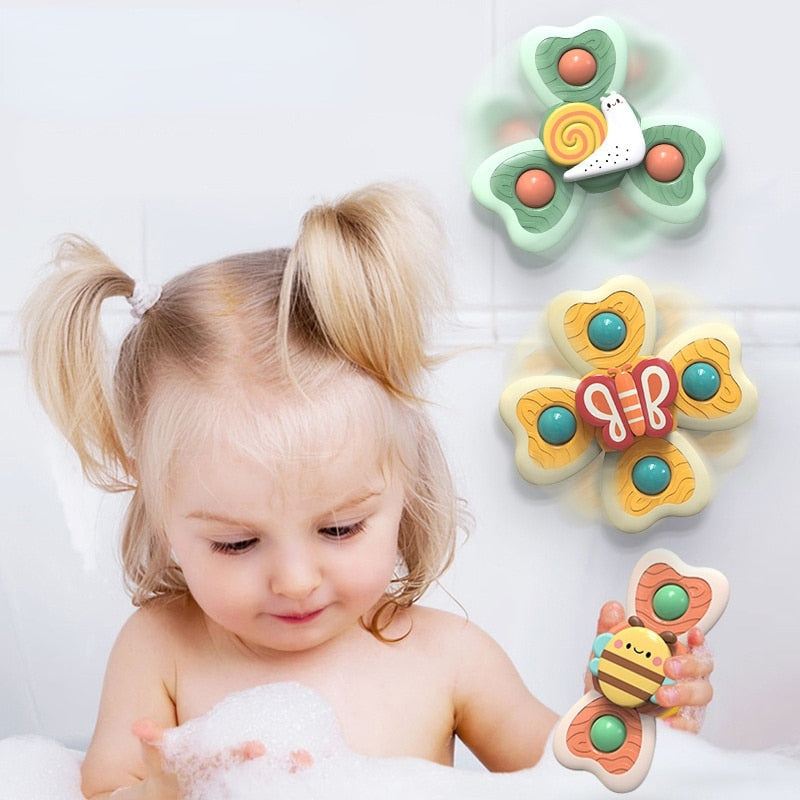 SPIN POP - KIT 3 Un - Brinquedos Giratórios Interativos